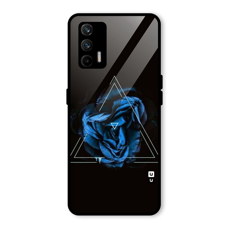 Blue Magic Triangle Glass Back Case for Realme X7 Max