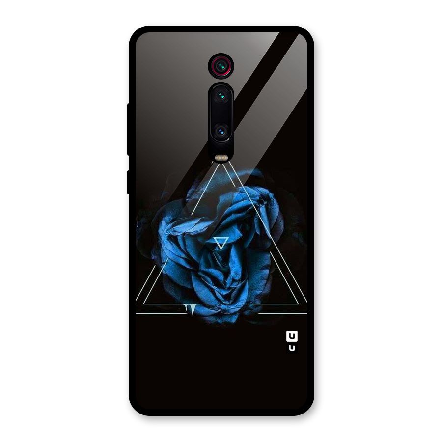 Blue Magic Triangle Glass Back Case for Redmi K20 Pro