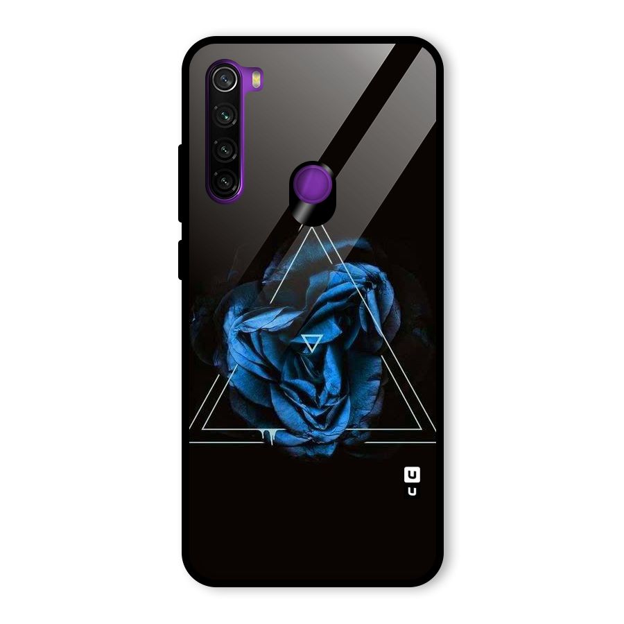 Blue Magic Triangle Glass Back Case for Redmi Note 8