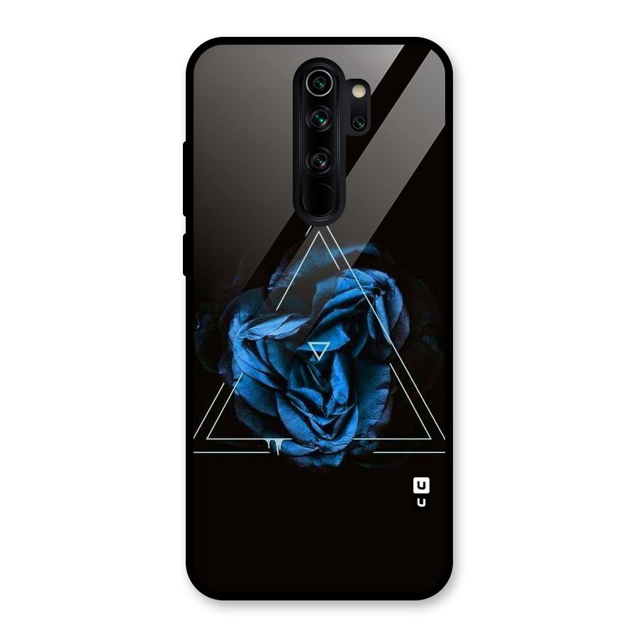Blue Magic Triangle Glass Back Case for Redmi Note 8 Pro