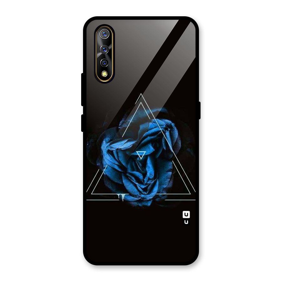Blue Magic Triangle Glass Back Case for Vivo S1