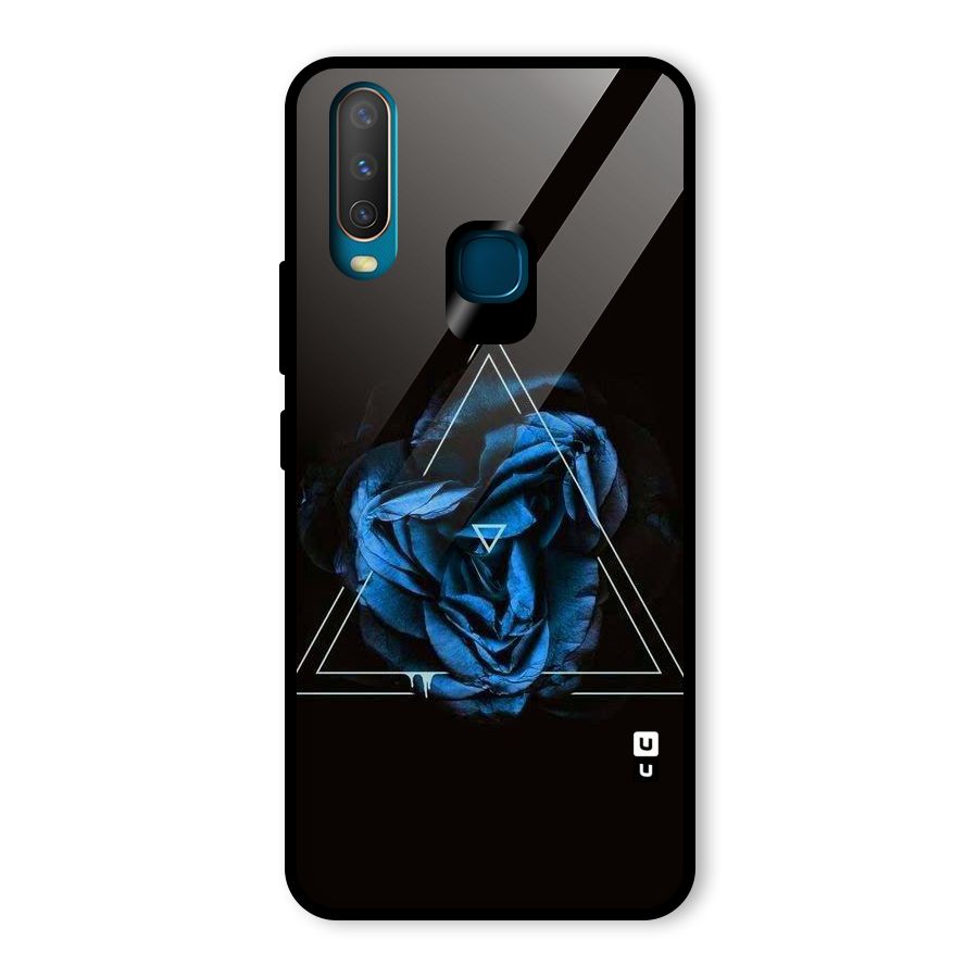 Blue Magic Triangle Glass Back Case for Vivo U10