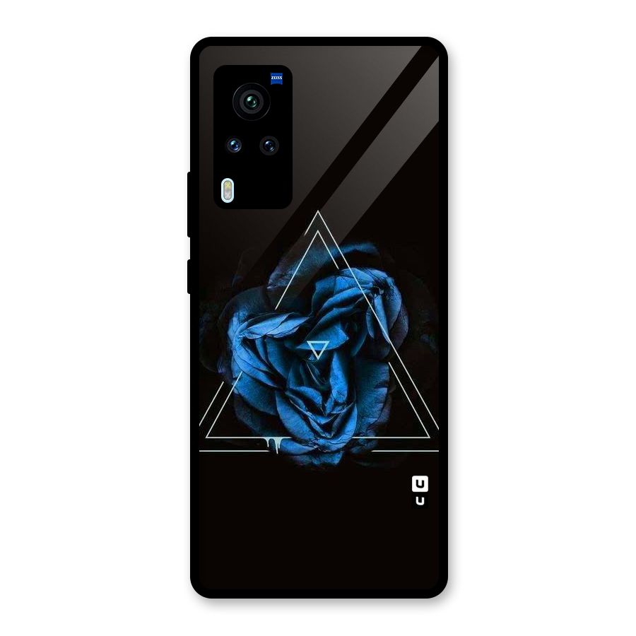 Blue Magic Triangle Glass Back Case for Vivo X60 Pro