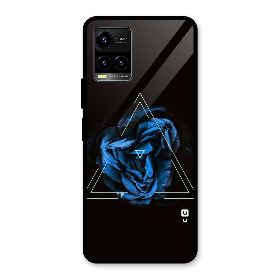 Blue Magic Triangle Glass Back Case for Vivo Y21T