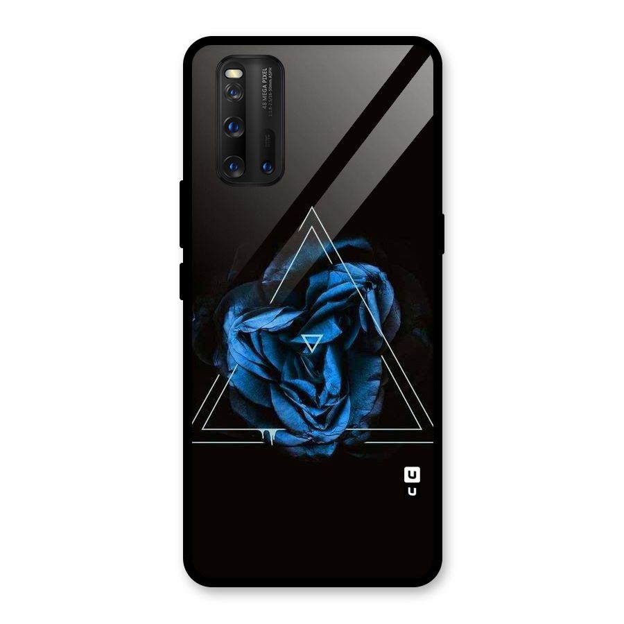 Blue Magic Triangle Glass Back Case for Vivo iQOO 3