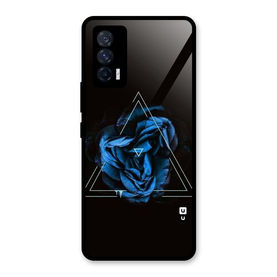 Blue Magic Triangle Glass Back Case for Vivo iQOO 7 5G
