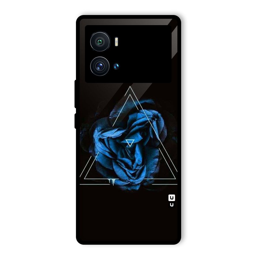 Blue Magic Triangle Glass Back Case for Vivo iQOO 9 Pro