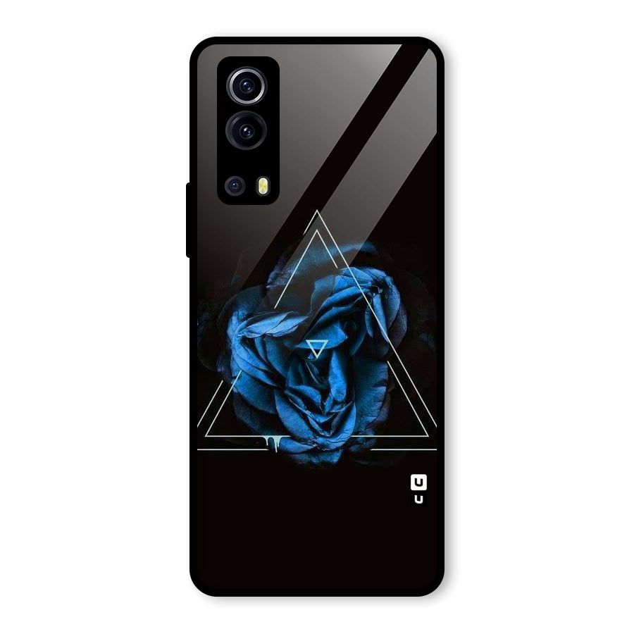 Blue Magic Triangle Glass Back Case for Vivo iQOO Z3