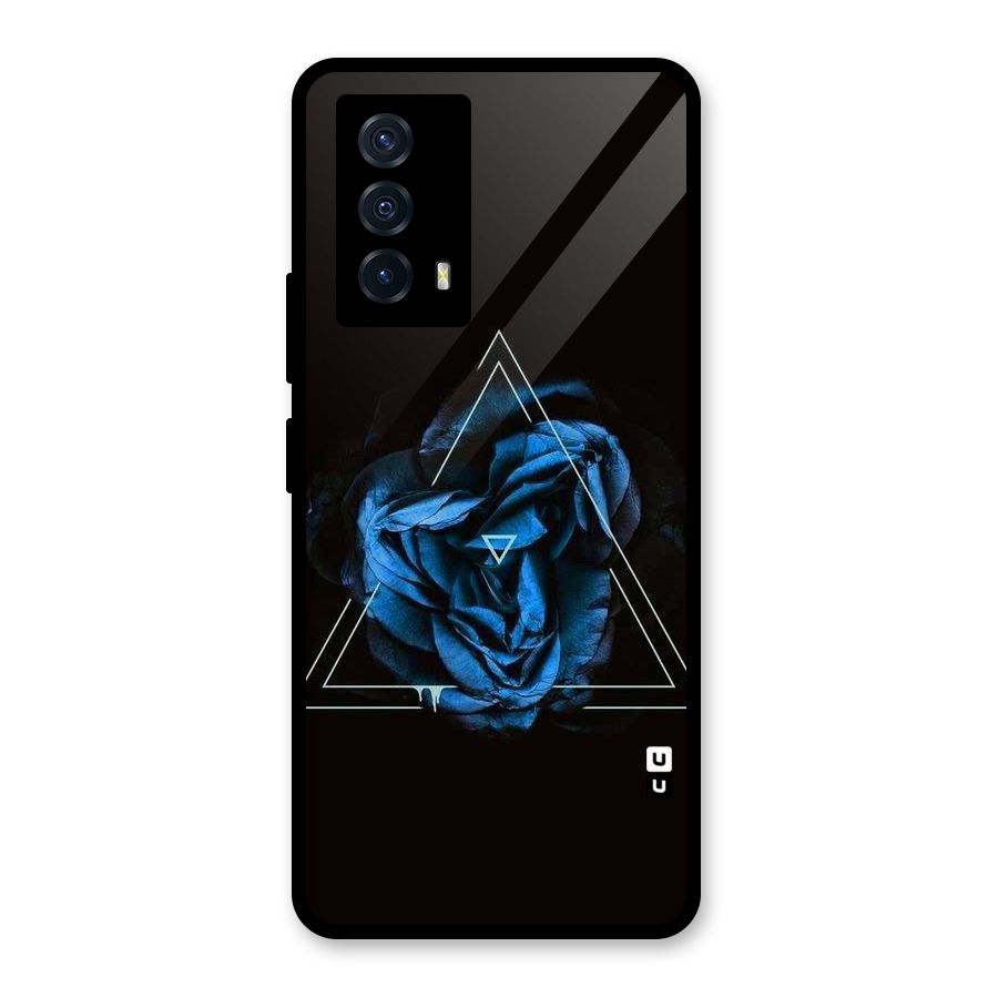 Blue Magic Triangle Glass Back Case for Vivo iQOO Z5