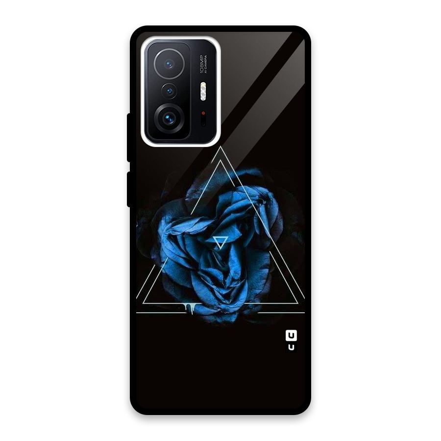 Blue Magic Triangle Glass Back Case for Xiaomi 11T Pro