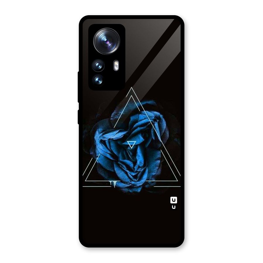 Blue Magic Triangle Glass Back Case for Xiaomi 12 Pro