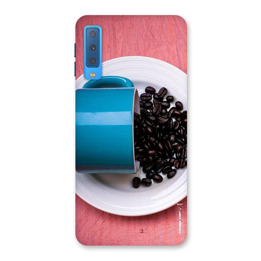 Blue Mug And Beans Back Case for Galaxy A7 (2018)