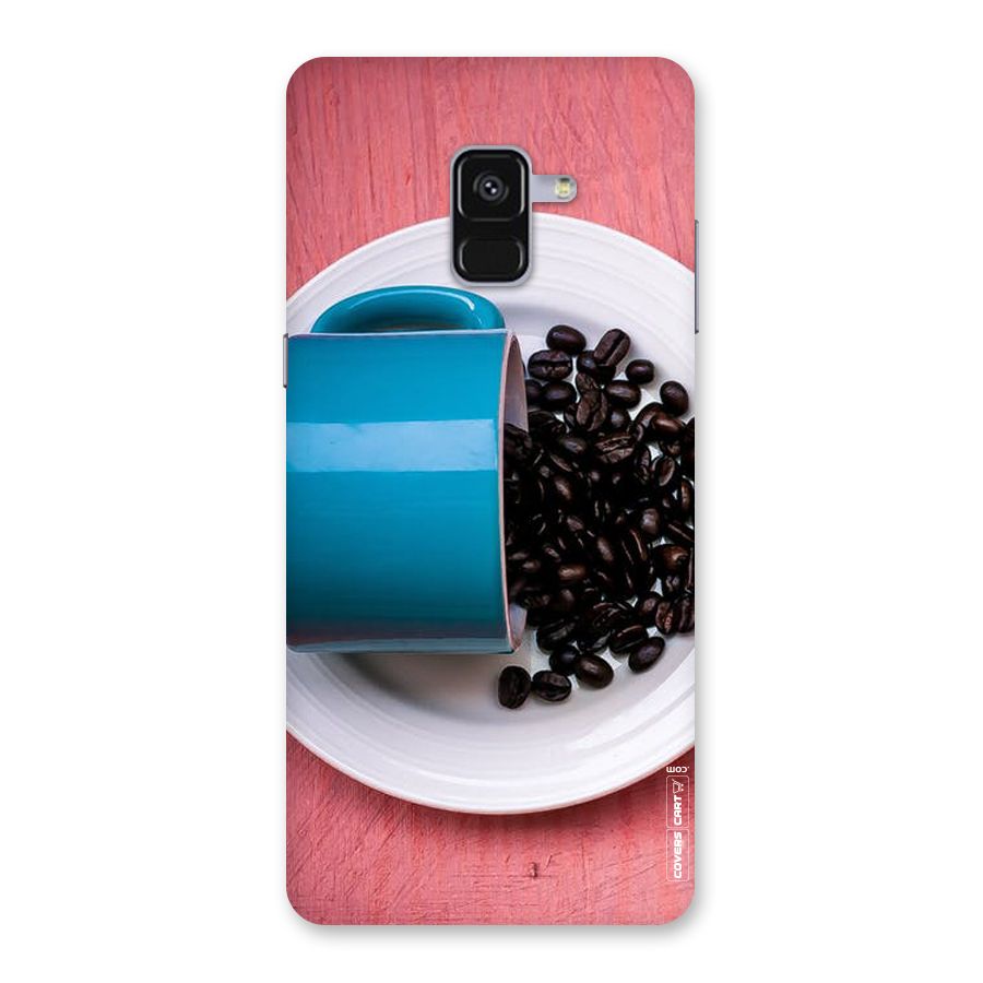 Blue Mug And Beans Back Case for Galaxy A8 Plus