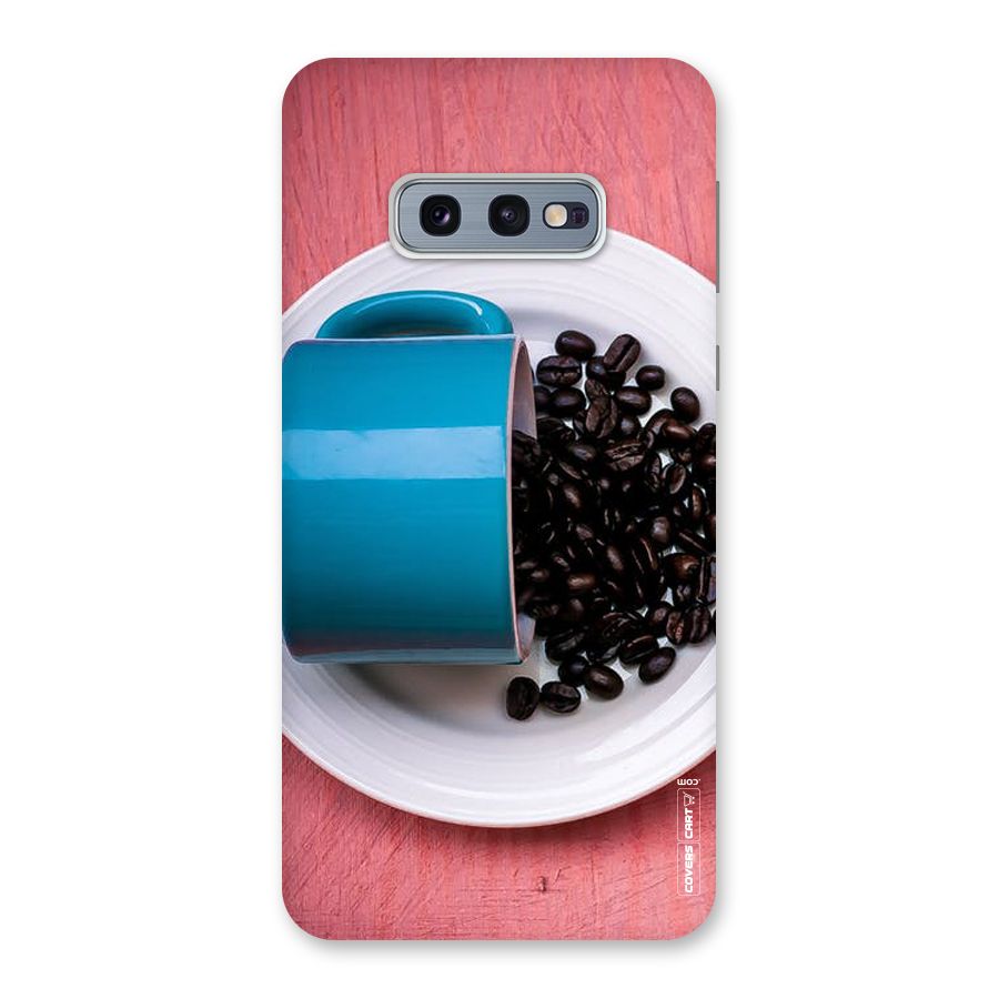 Blue Mug And Beans Back Case for Galaxy S10e
