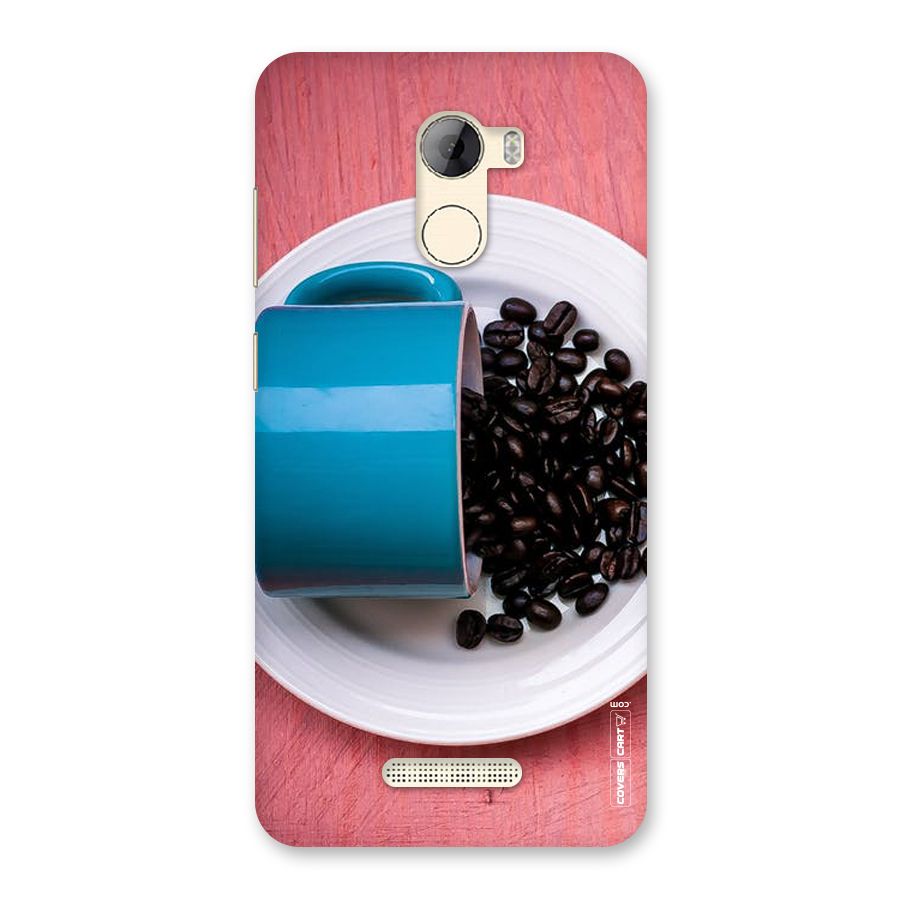 Blue Mug And Beans Back Case for Gionee A1 LIte