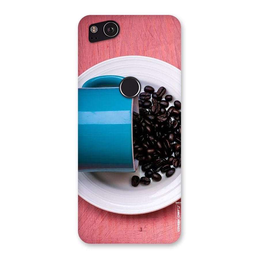 Blue Mug And Beans Back Case for Google Pixel 2