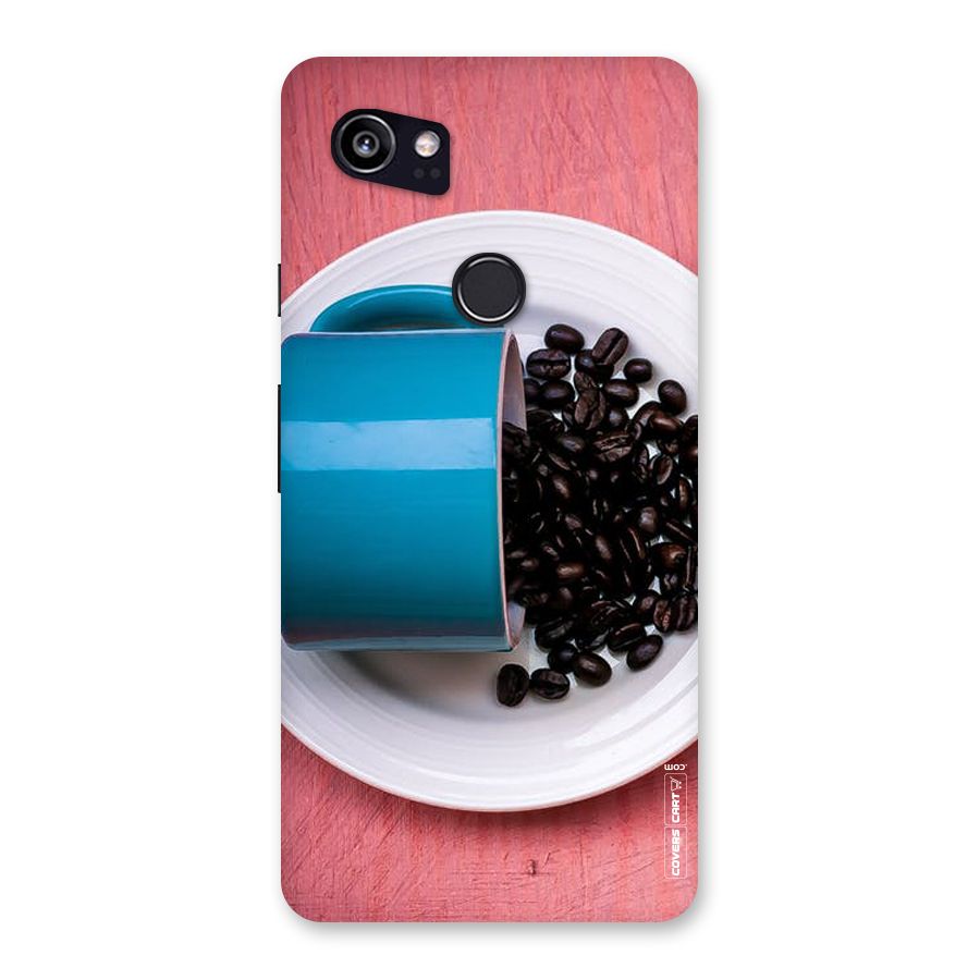 Blue Mug And Beans Back Case for Google Pixel 2 XL