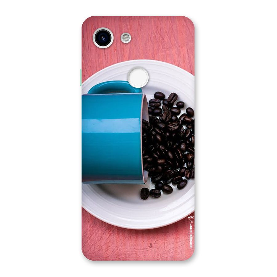 Blue Mug And Beans Back Case for Google Pixel 3