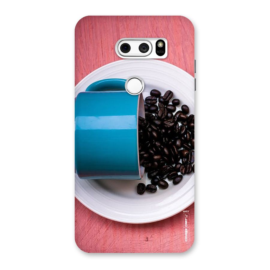 Blue Mug And Beans Back Case for LG V30