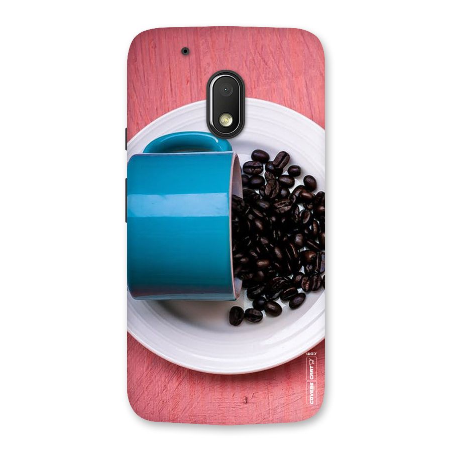 Blue Mug And Beans Back Case for Moto G4 Play