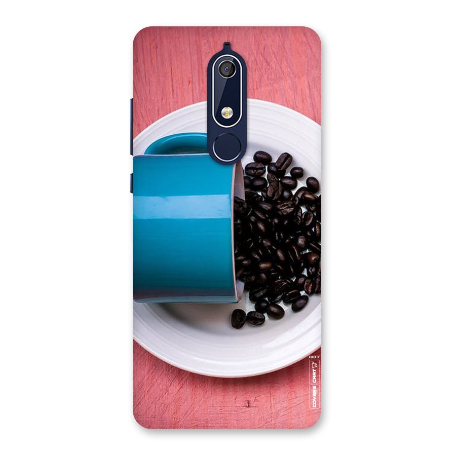 Blue Mug And Beans Back Case for Nokia 5.1