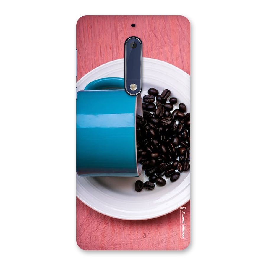 Blue Mug And Beans Back Case for Nokia 5