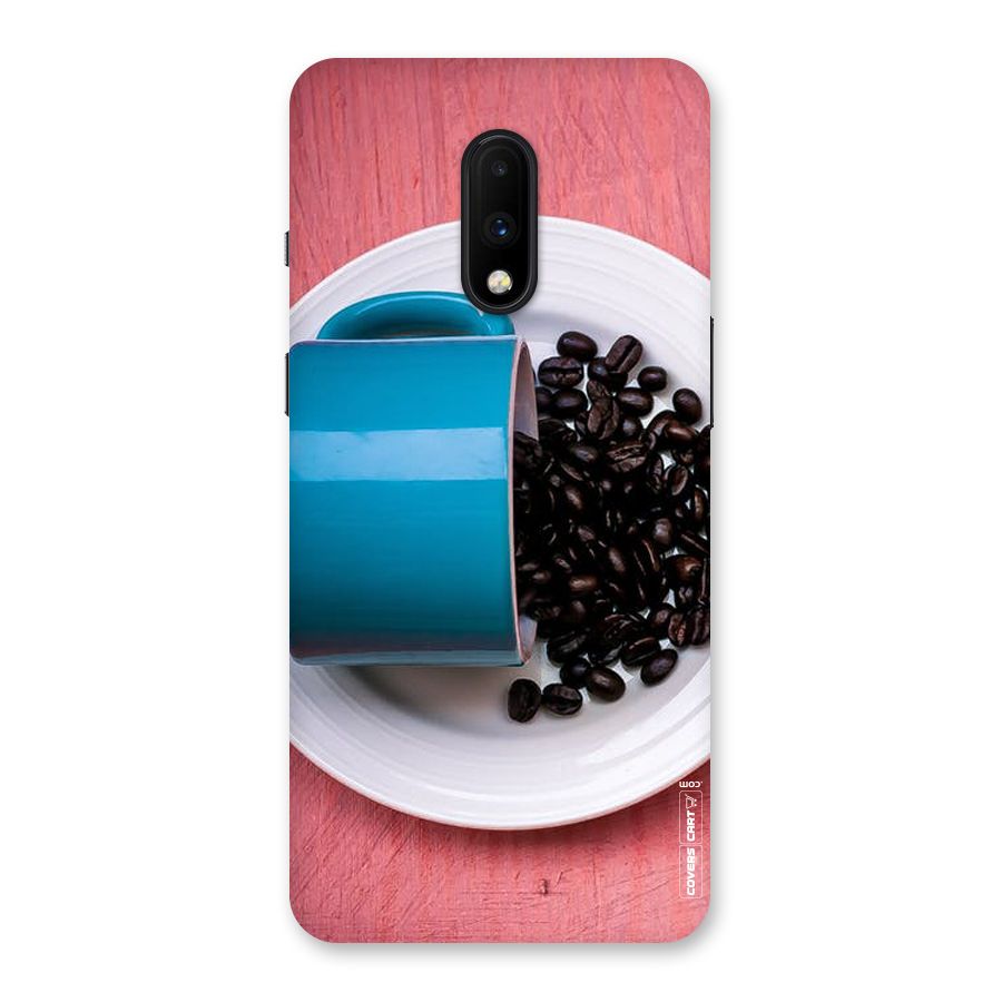 Blue Mug And Beans Back Case for OnePlus 7