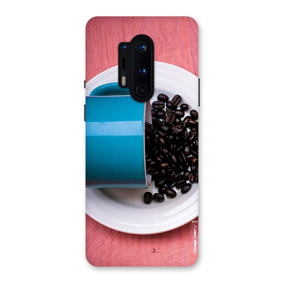 Blue Mug And Beans Back Case for OnePlus 8 Pro