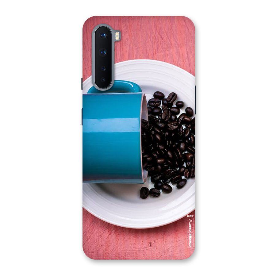 Blue Mug And Beans Back Case for OnePlus Nord