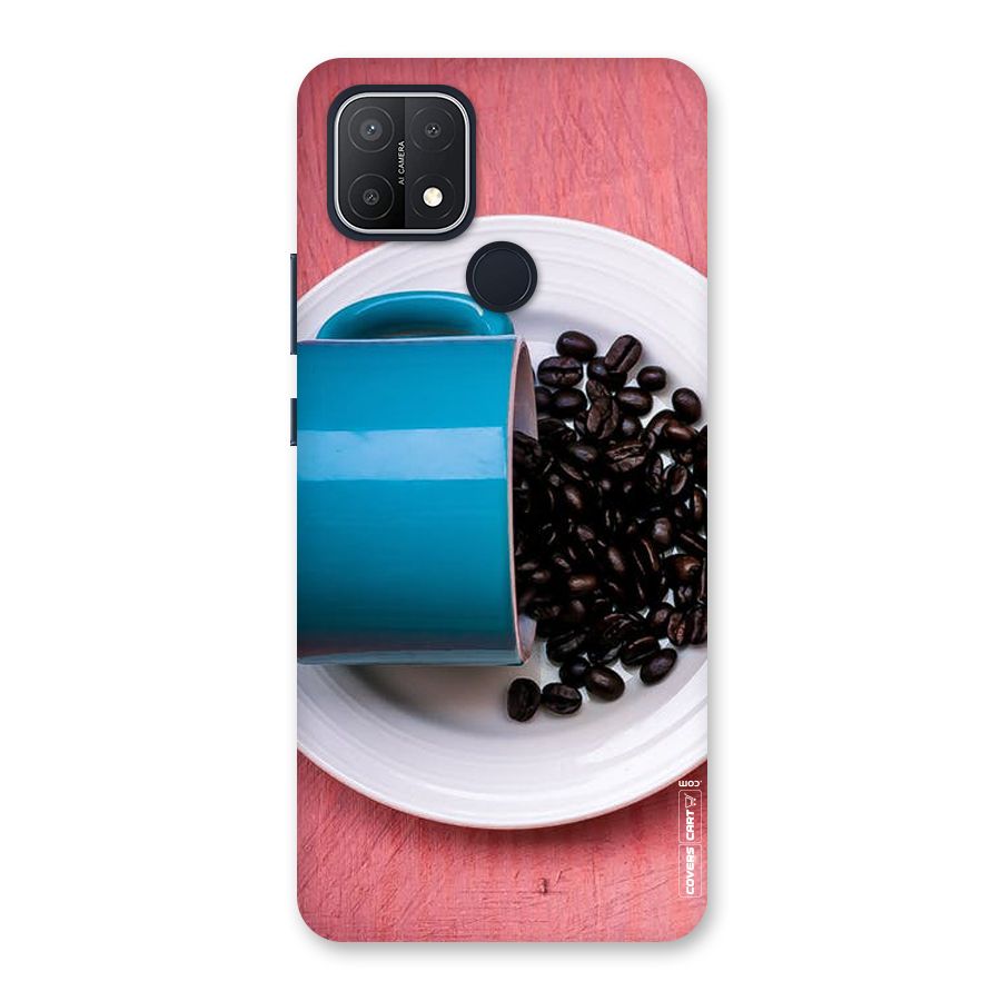 Blue Mug And Beans Back Case for Oppo A15