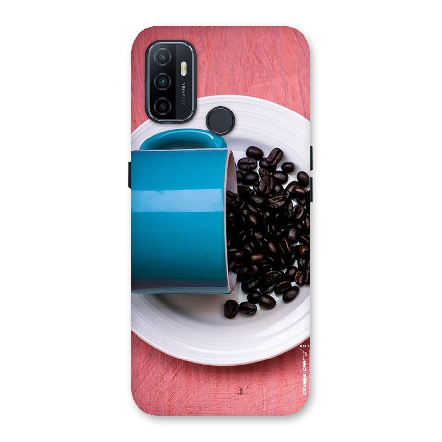 Blue Mug And Beans Back Case for Oppo A32