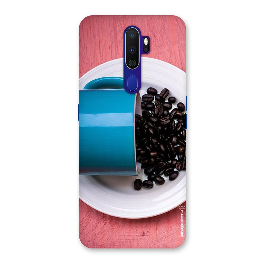 Blue Mug And Beans Back Case for Oppo A9 (2020)