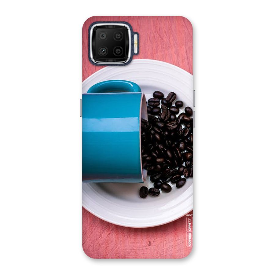 Blue Mug And Beans Back Case for Oppo F17
