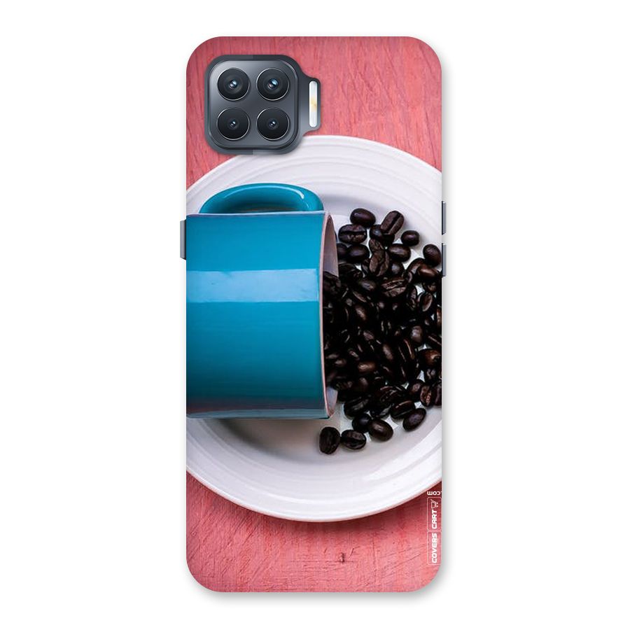 Blue Mug And Beans Back Case for Oppo F17 Pro