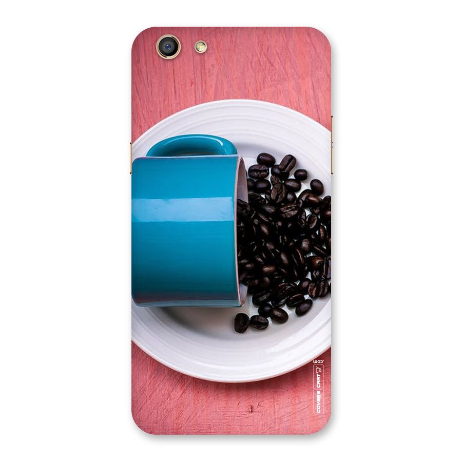 Blue Mug And Beans Back Case for Oppo F3