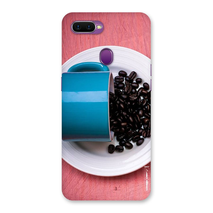Blue Mug And Beans Back Case for Oppo F9