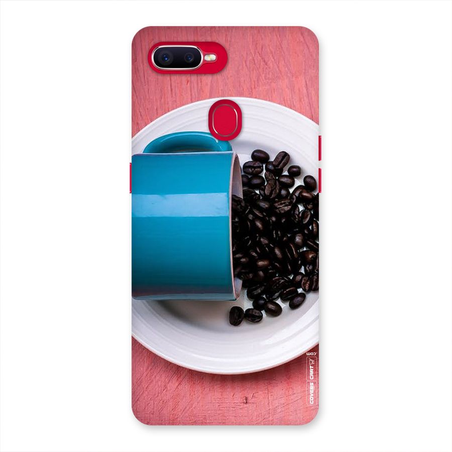 Blue Mug And Beans Back Case for Oppo F9 Pro