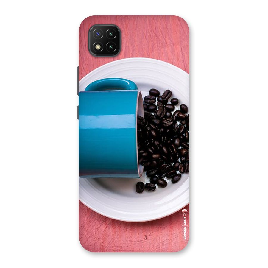 Blue Mug And Beans Back Case for Poco C3