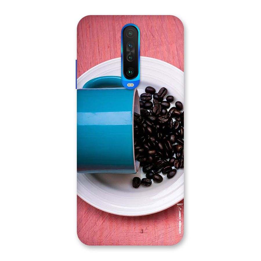 Blue Mug And Beans Back Case for Poco X2