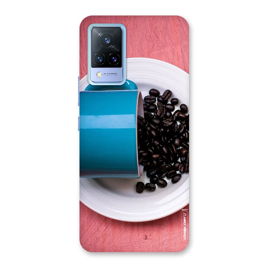 Blue Mug And Beans Back Case for Vivo V21 5G