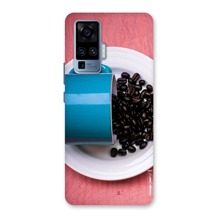 Blue Mug And Beans Back Case for Vivo X50 Pro