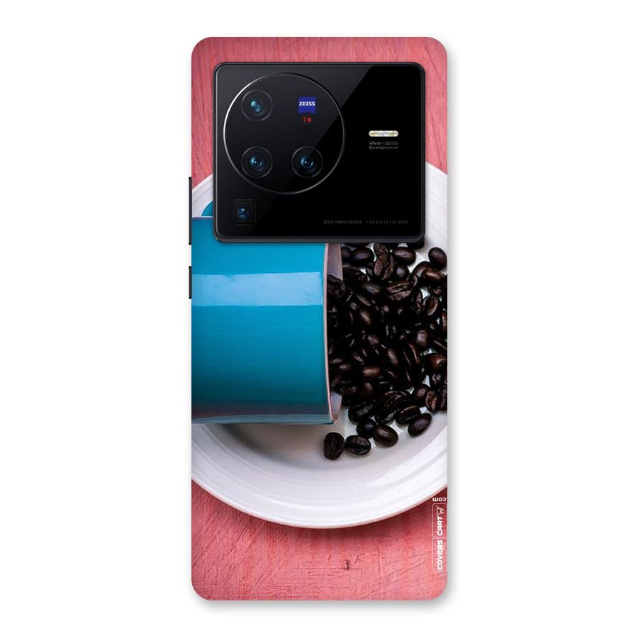 Blue Mug And Beans Back Case for Vivo X80 Pro