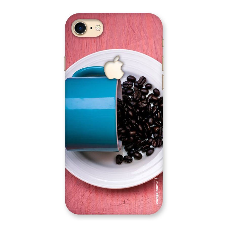 Blue Mug And Beans Back Case for iPhone 7 Apple Cut