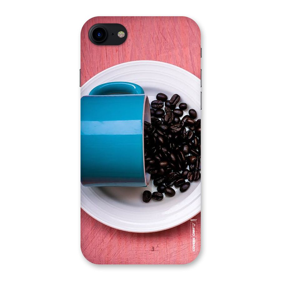 Blue Mug And Beans Back Case for iPhone SE 2020