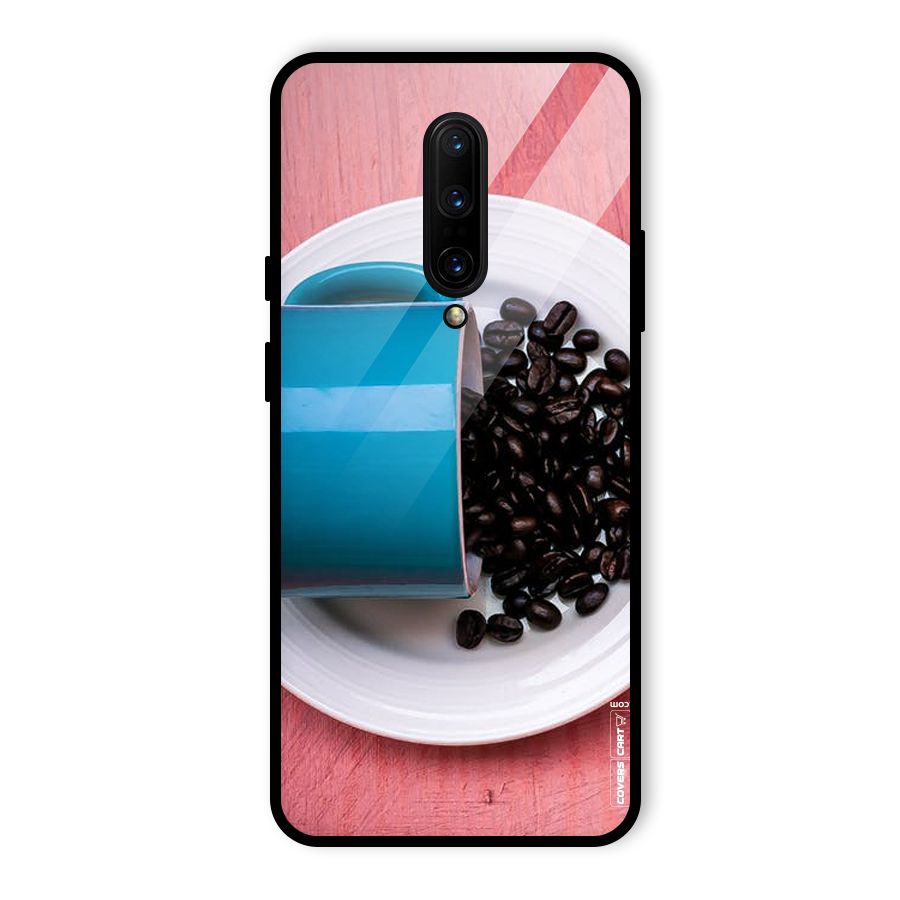 Blue Mug And Beans Glass Back Case for OnePlus 7 Pro