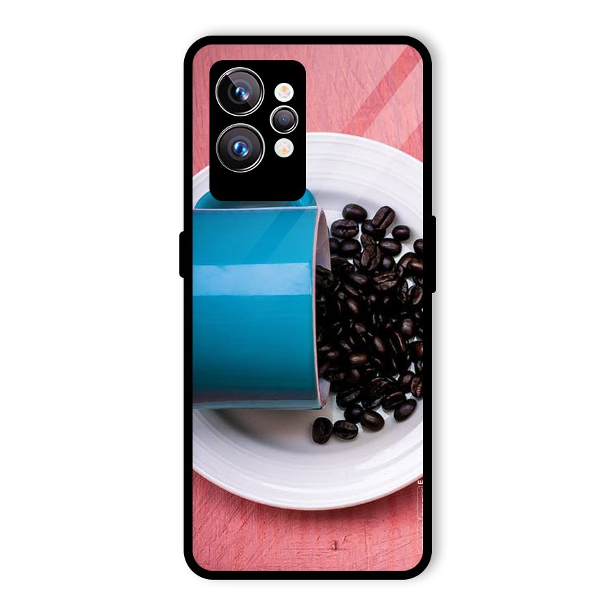 Blue Mug And Beans Glass Back Case for Realme GT2 Pro