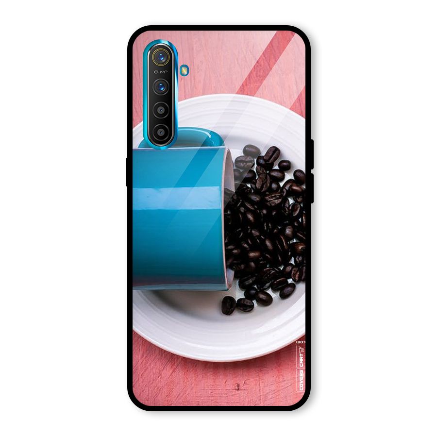Blue Mug And Beans Glass Back Case for Realme XT