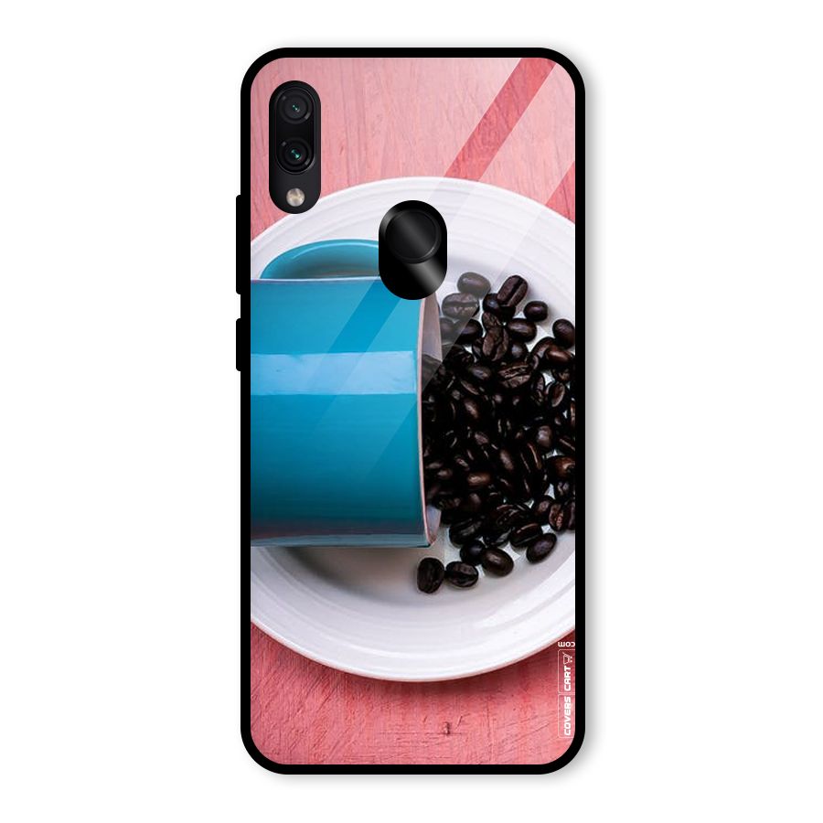 Blue Mug And Beans Glass Back Case for Redmi Note 7