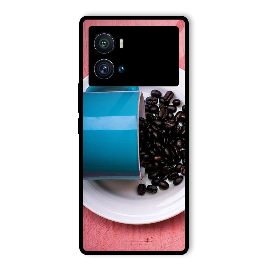 Blue Mug And Beans Glass Back Case for Vivo iQOO 9 Pro