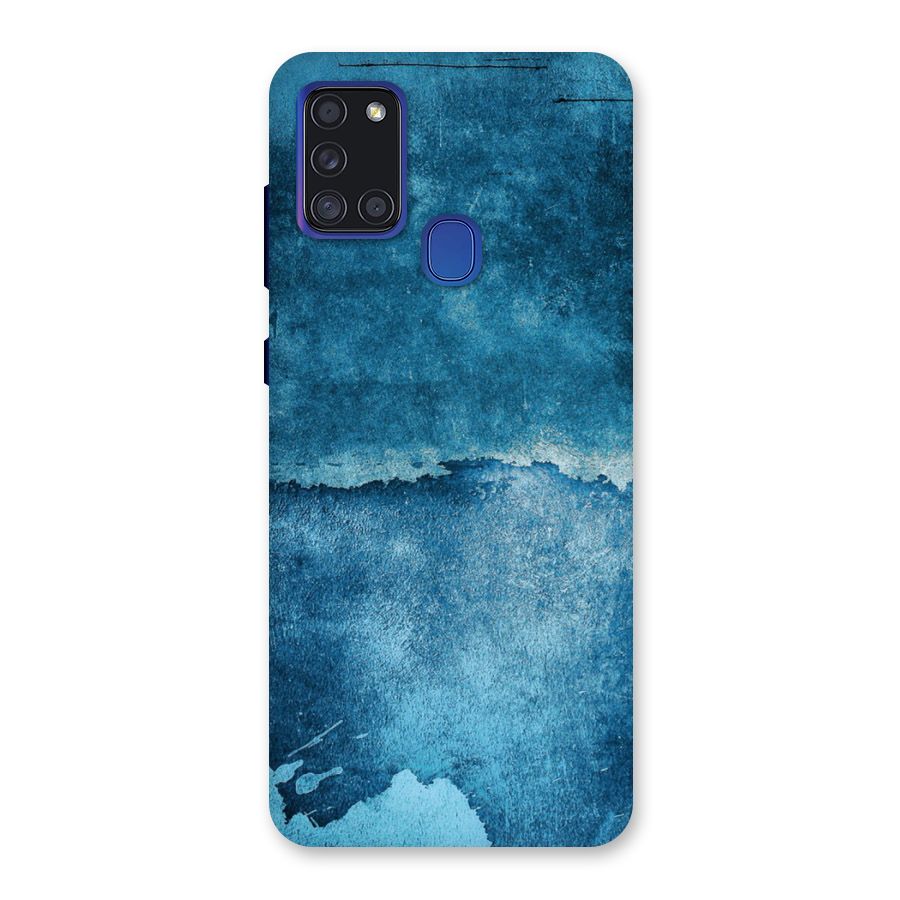 Blue Paint Wall Back Case for Galaxy A21s